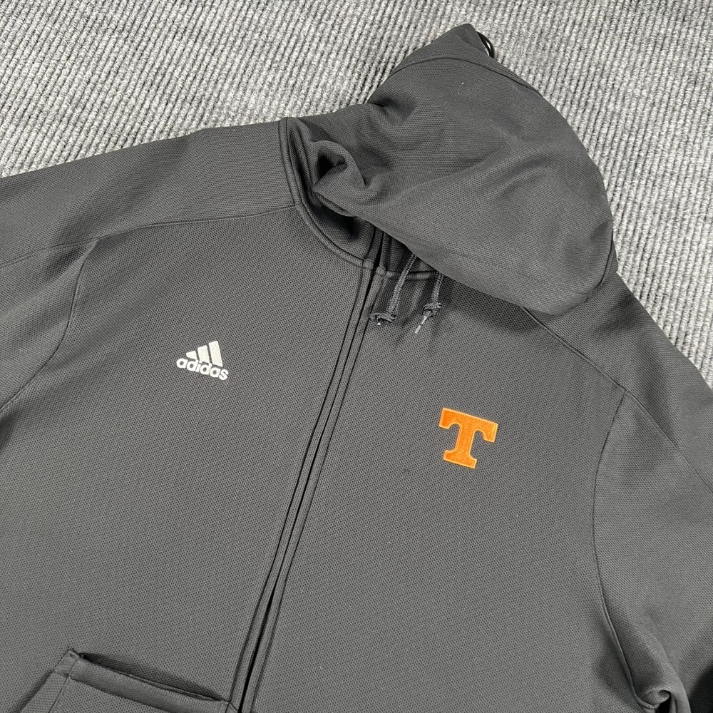 Tennessee Volunteers Sweatshirt Mens Large Black Long Sleeve Full Zip Hooded